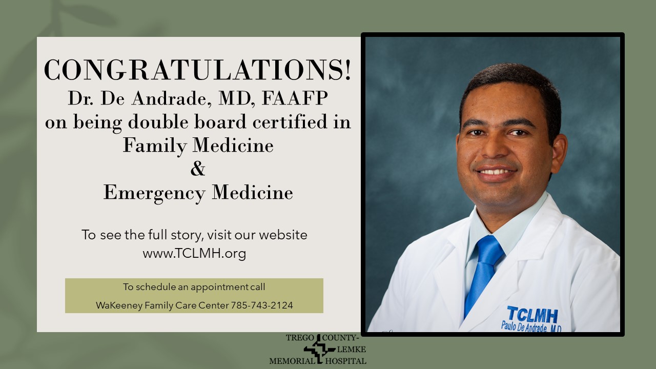 Dr. De Andrade   Emergency medicine certified